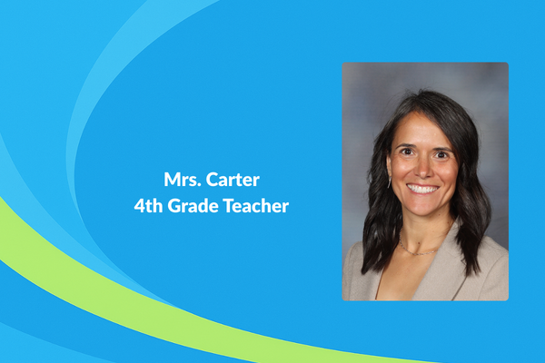 Mrs. Carter 4th grade teacher photo of women with dark shoulder length hair