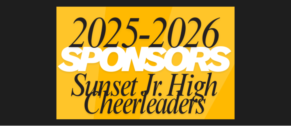 2025-2026 Sponsors Sunset Jr High Cheerleaders