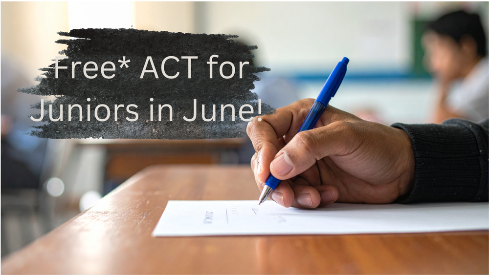 Free ACT, student taking test