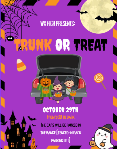 WXHS Trunk or treat