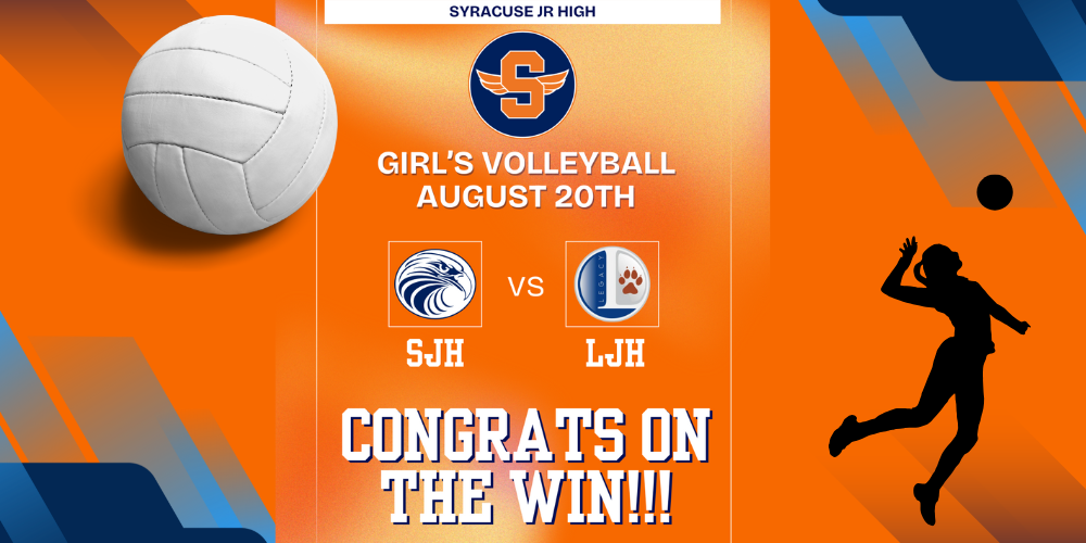 Syracuse Jr High Girls Volleyball August 20th