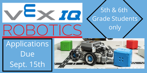 Vex Robotics Applications Due