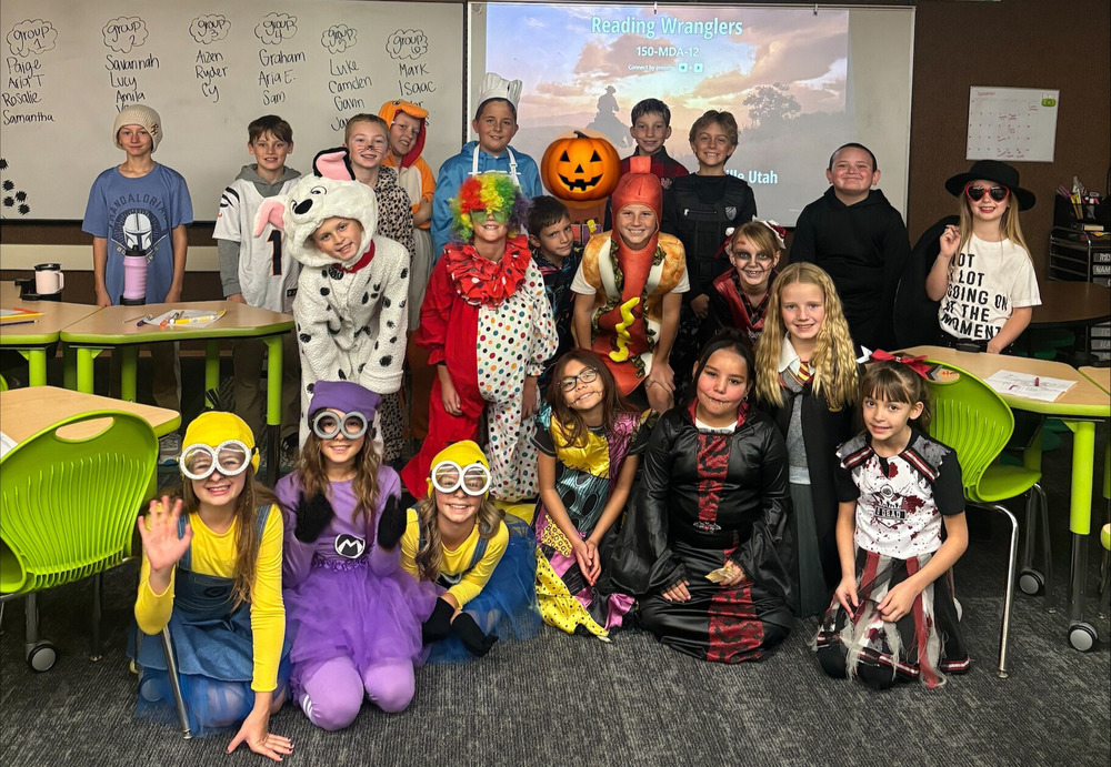 Mrs Green's Class at Halloween