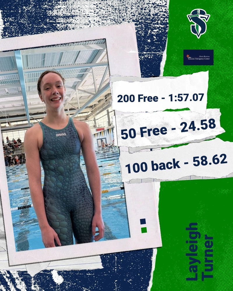 Layleigh Turner, swimmer broke thee school records