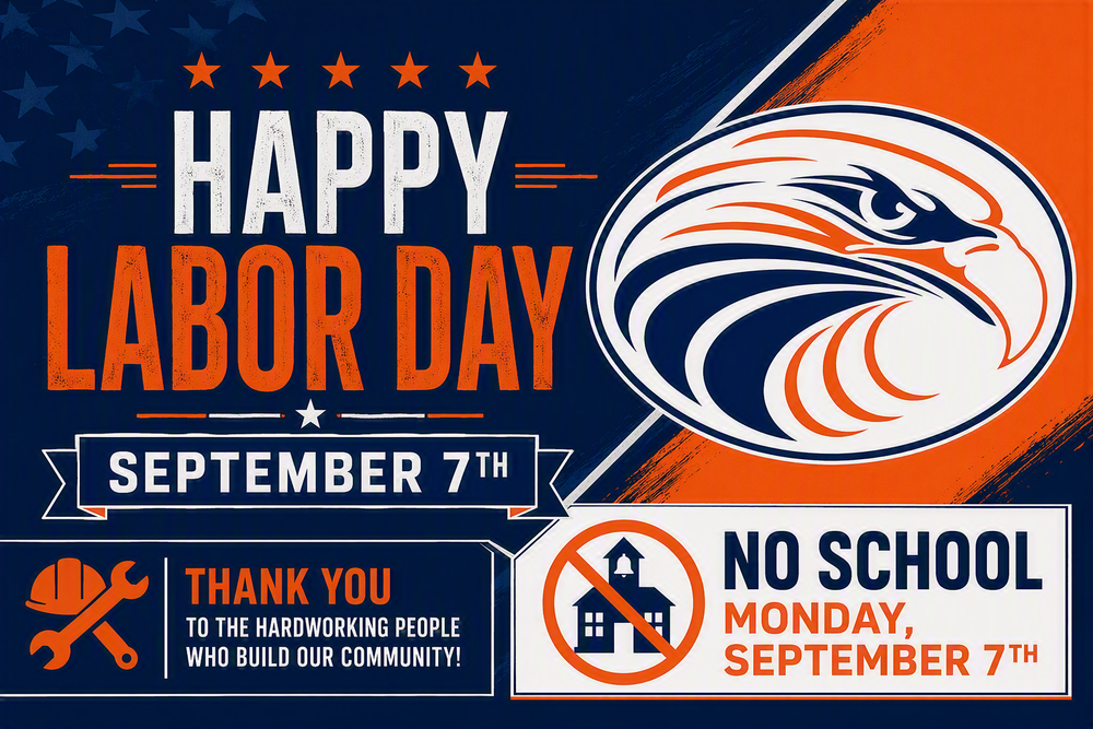 Labor Day Sept 7, no school