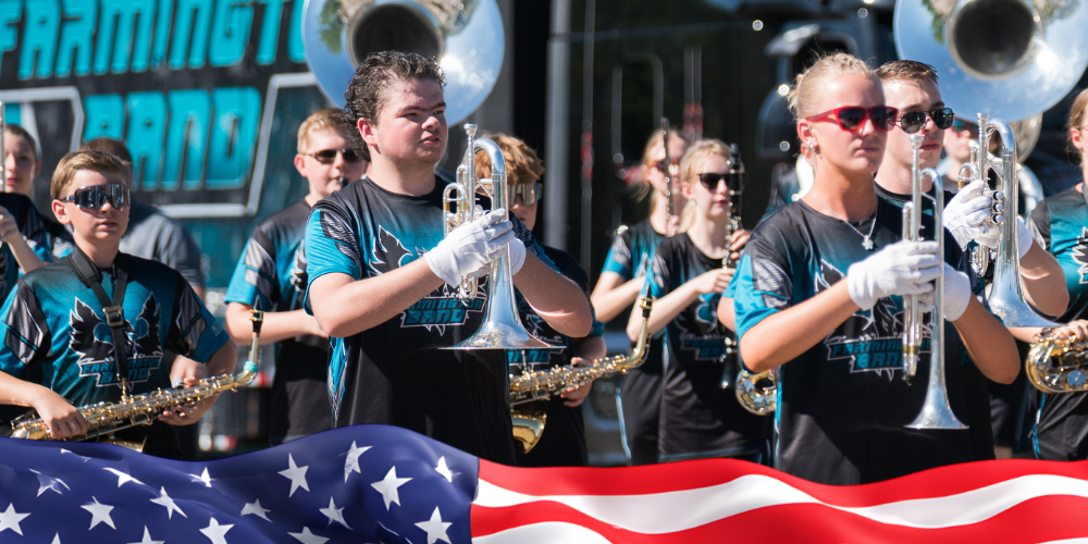 Farmington High marching band