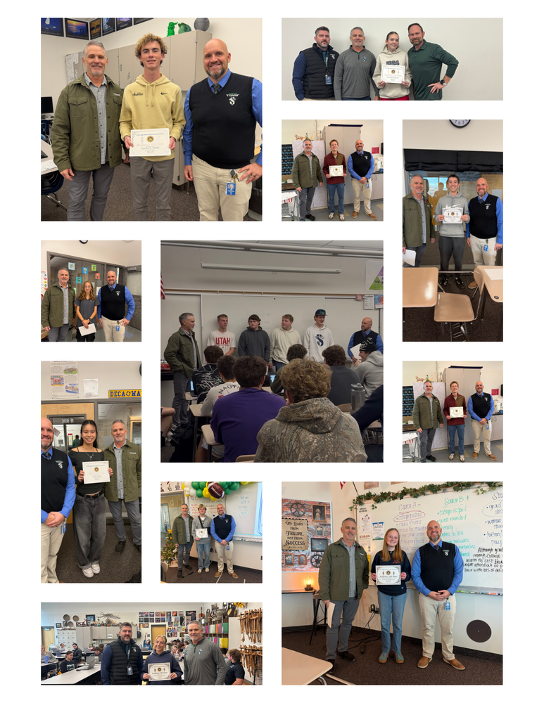 Photo collage of our 14 academic al l state recipients