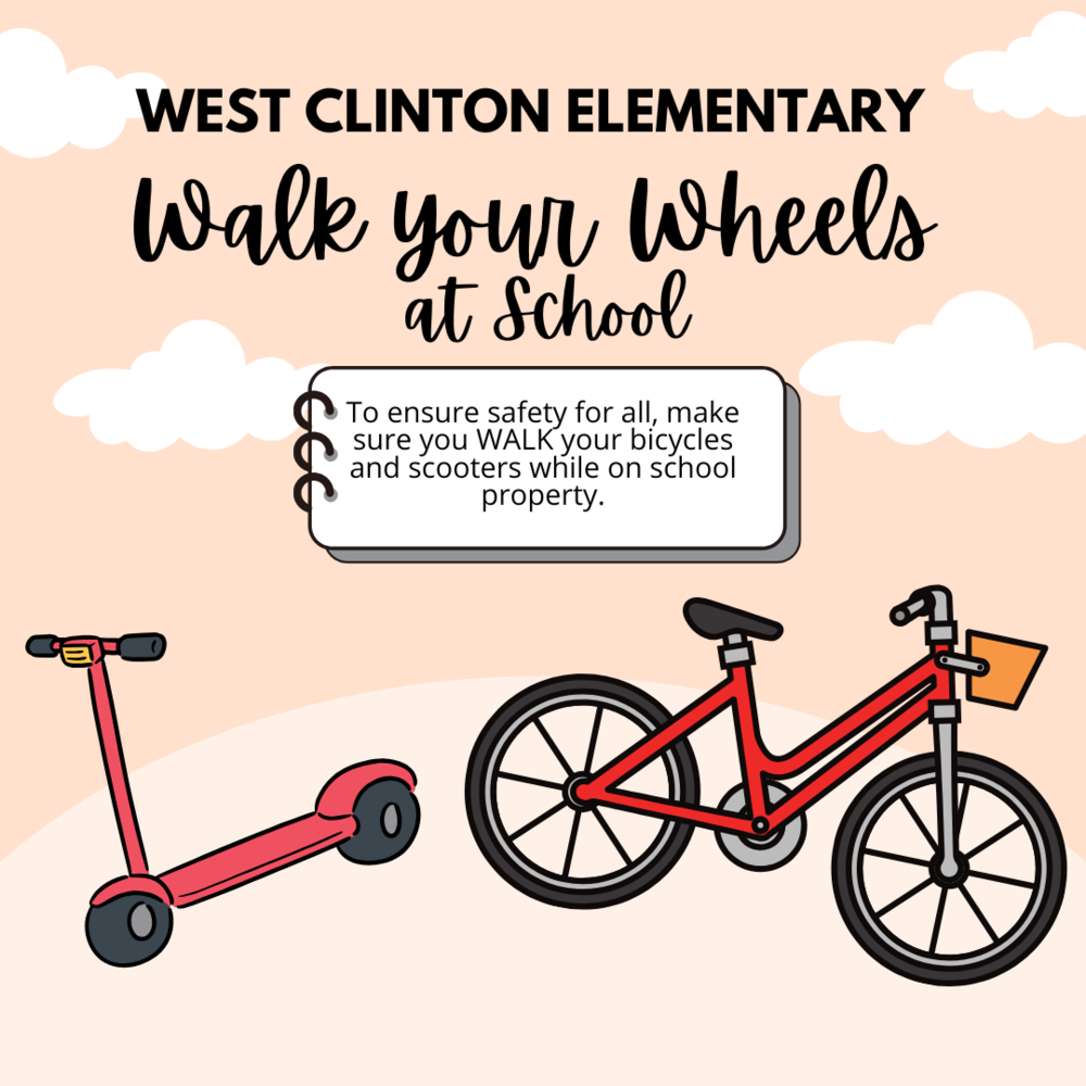 west clinton walks their wheels