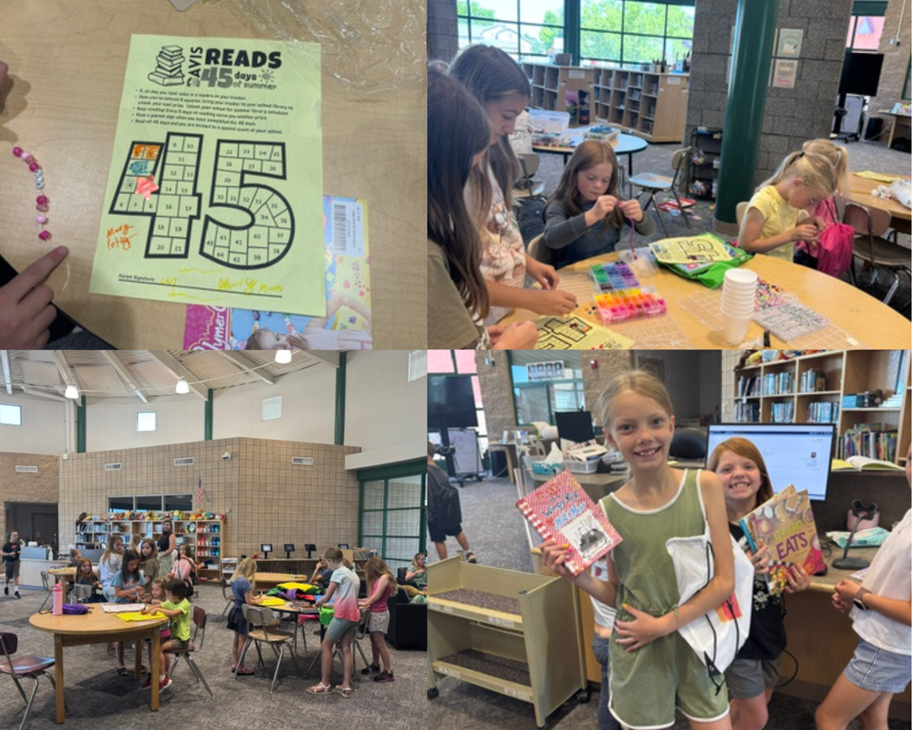 Summer reading in the library