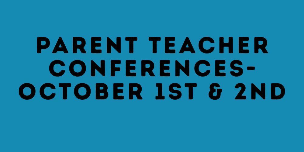 parent teacher conferences with book, pencils and an apple