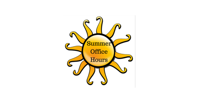 Image of Summer Office Hours inside a sun