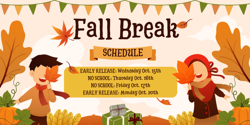 Kids play in the leaves