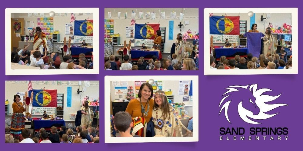 Mrs. Jeppesen shared her Comanche Heritage with the first grade