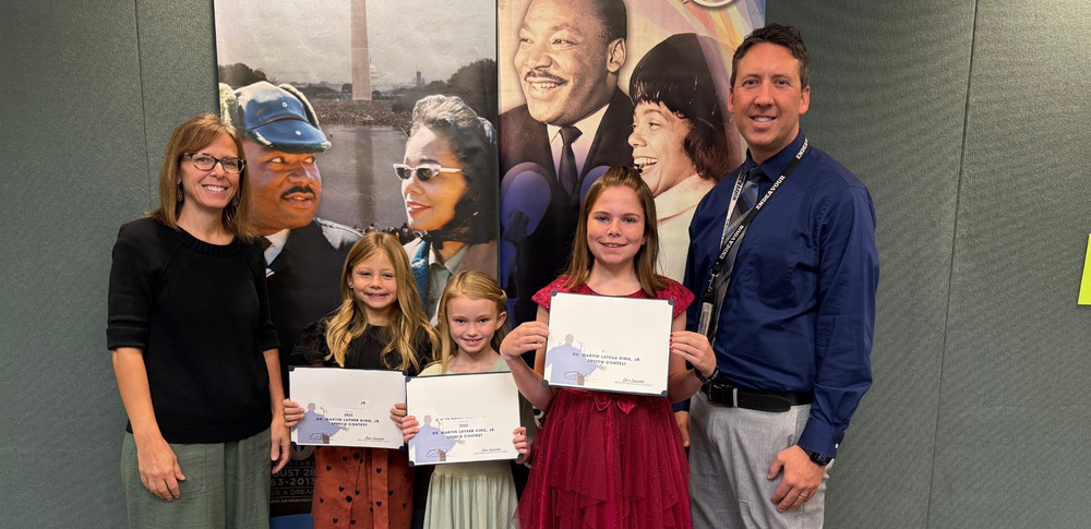 Students and principal