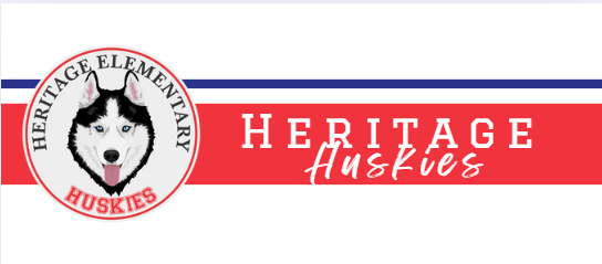 Heritage Elementary Huskies clipart logo