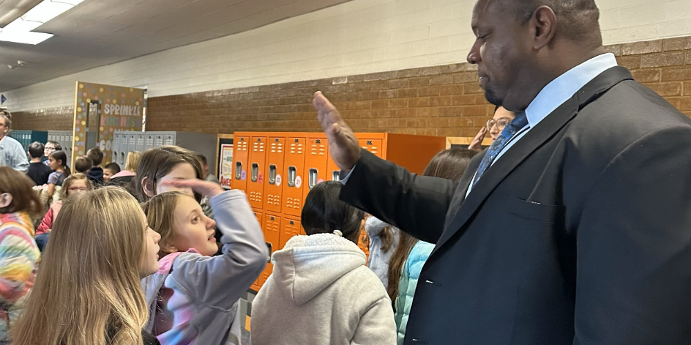 Rod Hall visits Crestview