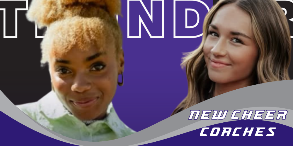 picture of two girls that are the school's new cheer coaches