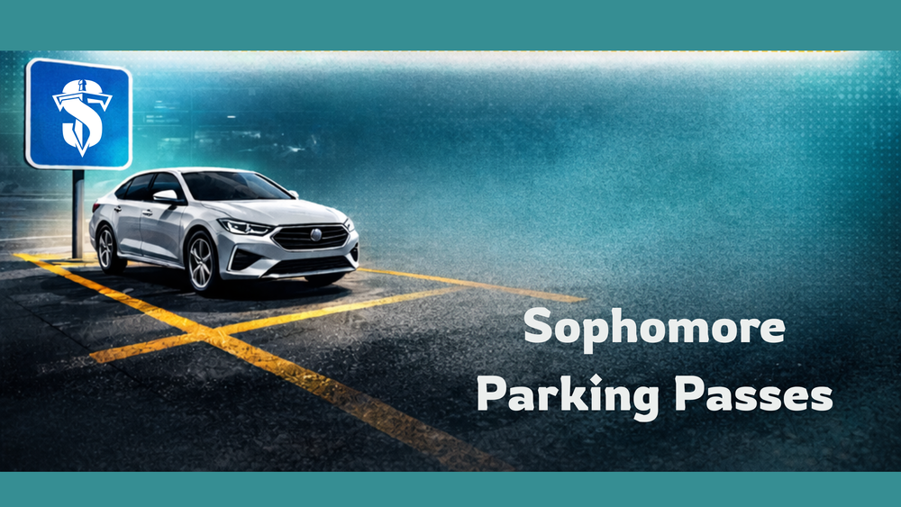 Sophomore Parking Passes, car in parking lot
