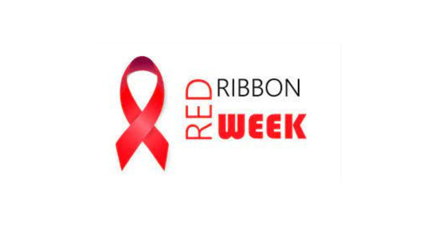 Red Ribbon Week image with a red ribbon on the left side