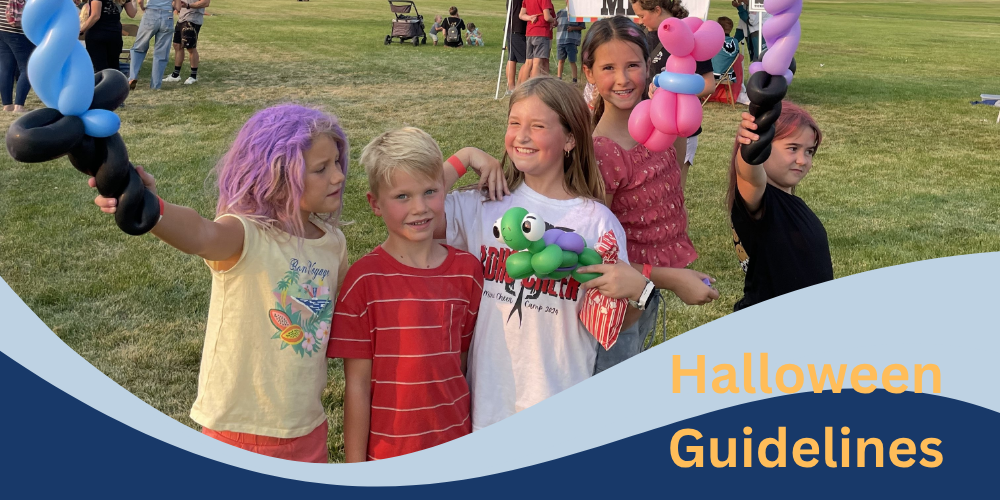 Children with balloons