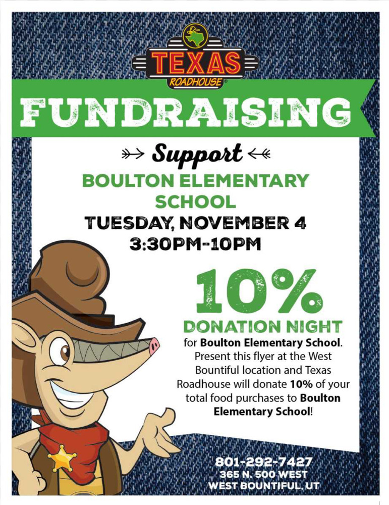 Texas Roadhouse Fundrasier Flyer