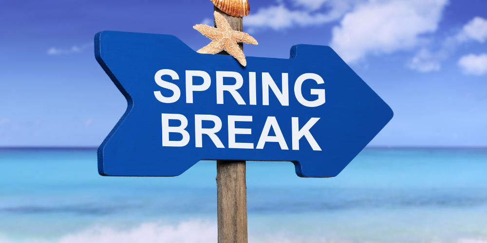 Spring break graphic