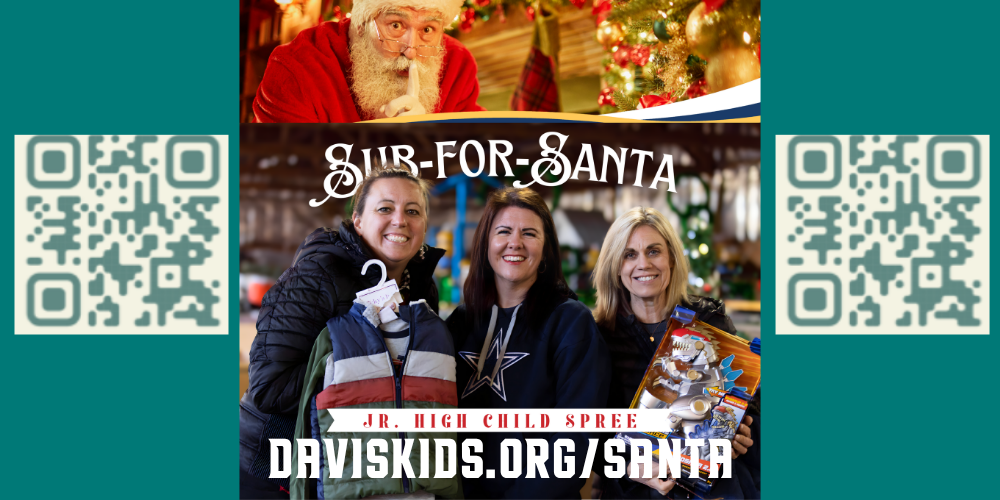 Sub for santa jr. high child spree daviskids.org/santa