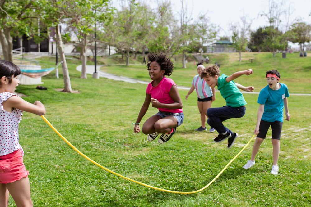 Children Playing at Summer Camp