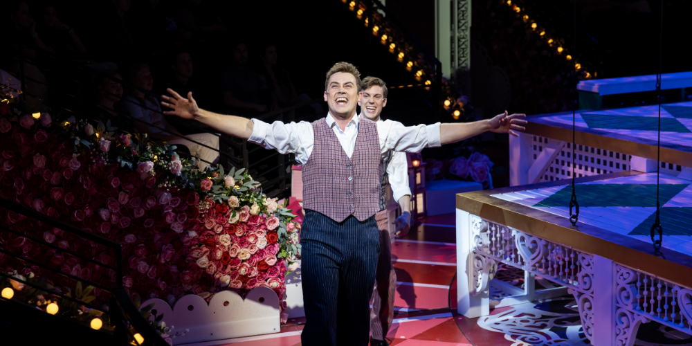 Mr. Horton singing on stage.