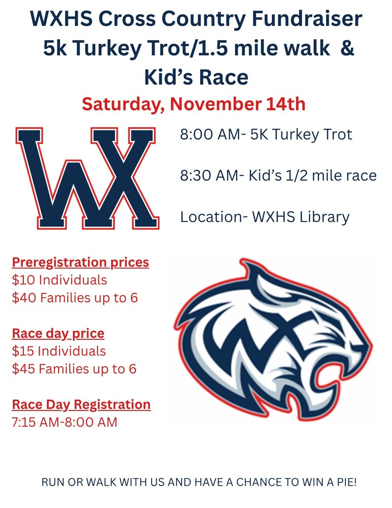 WX Cross Country Fundraiser