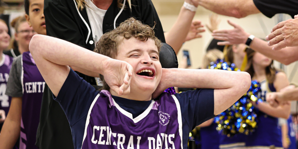 Central Davis Junior High Unified Basketball Player