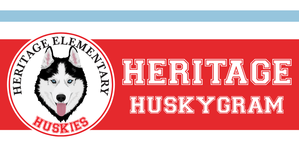 Heritage Elementary Huskies clipart logo