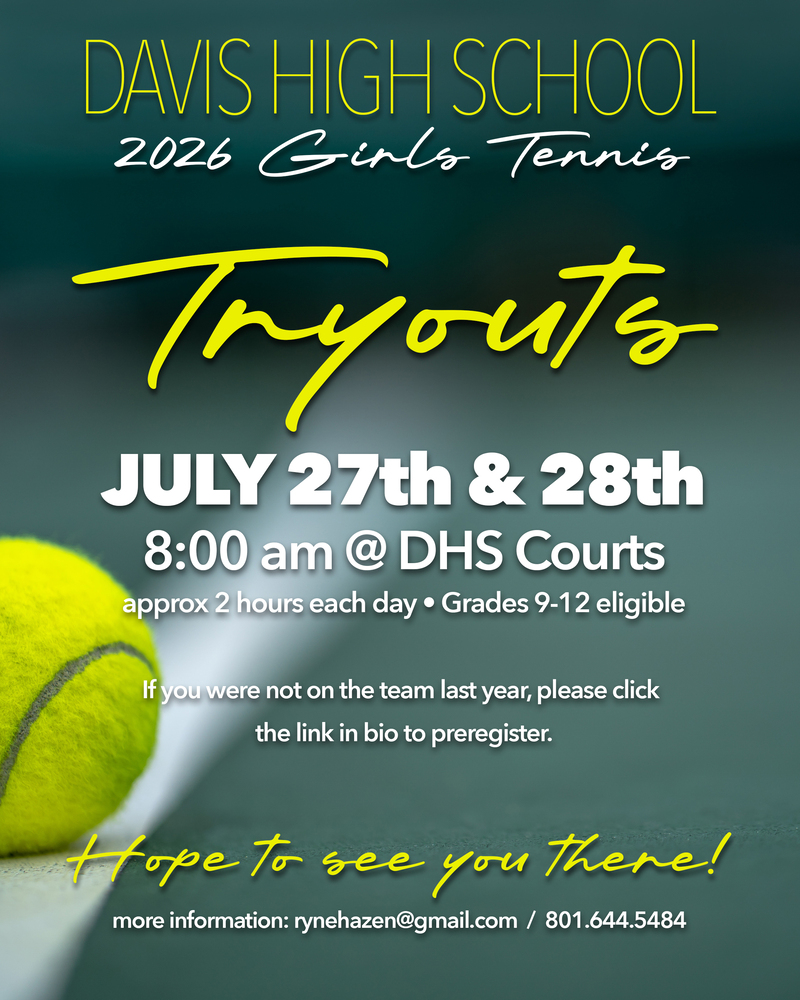 Davis High Girls Tennis 2026