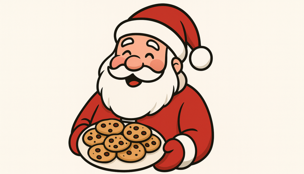 Santa with Cookies