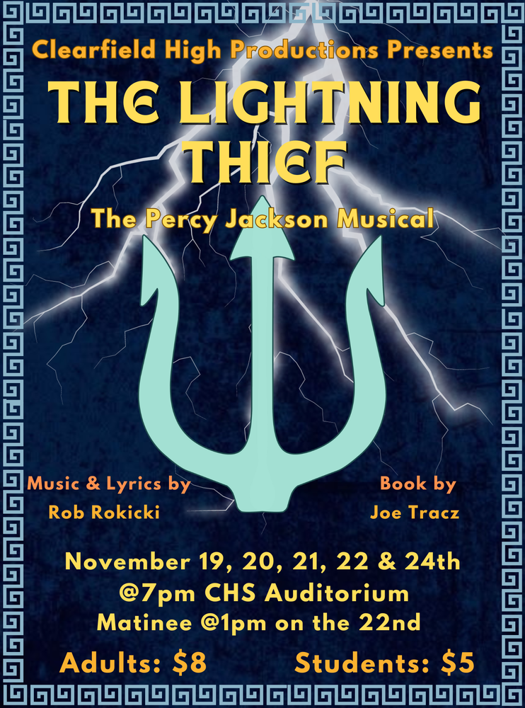 The Lightning Thief Musical Production, Nov. 19, 20, 21, 22, 24