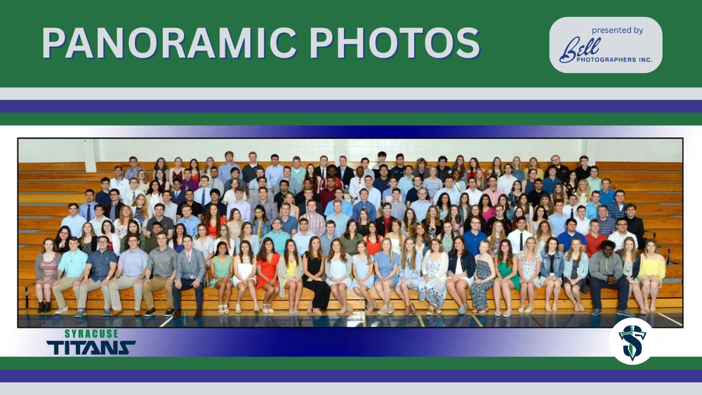 Students in panoramic picture