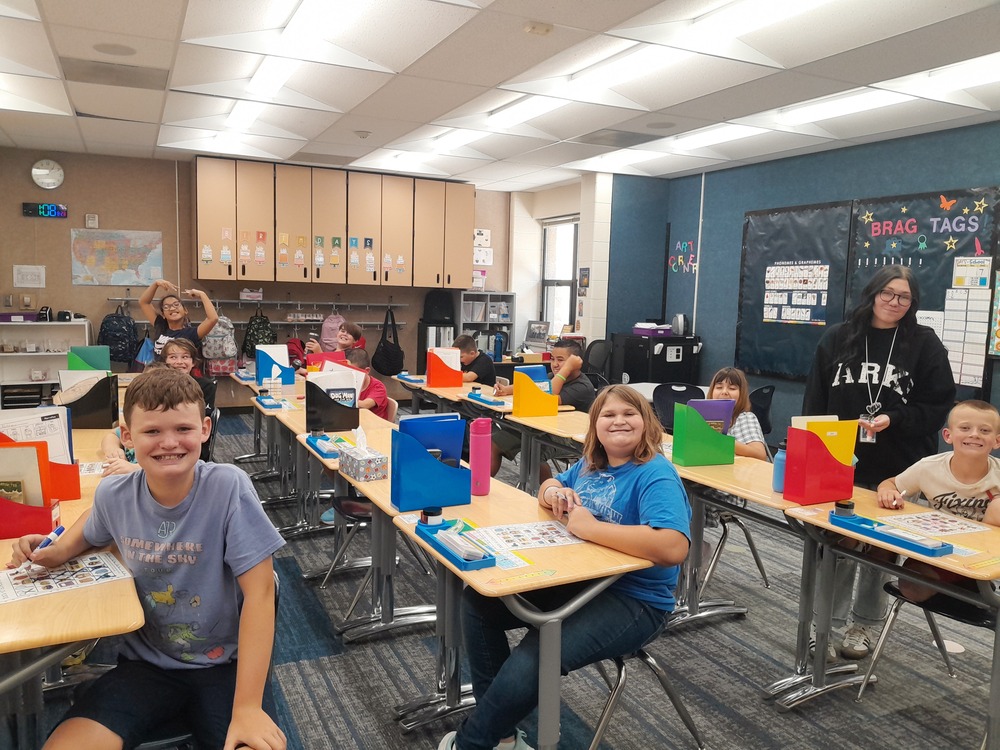 students in their classrooms