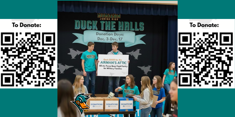 Horizon Junior Hig Duck the Halls donation days: Dec. 3-Dec. 17 To Donate