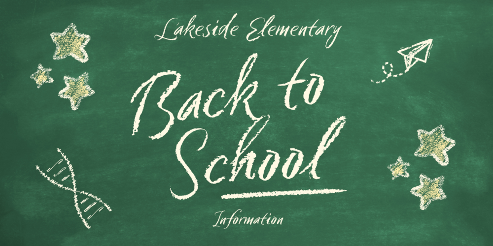 Back to School Information Header