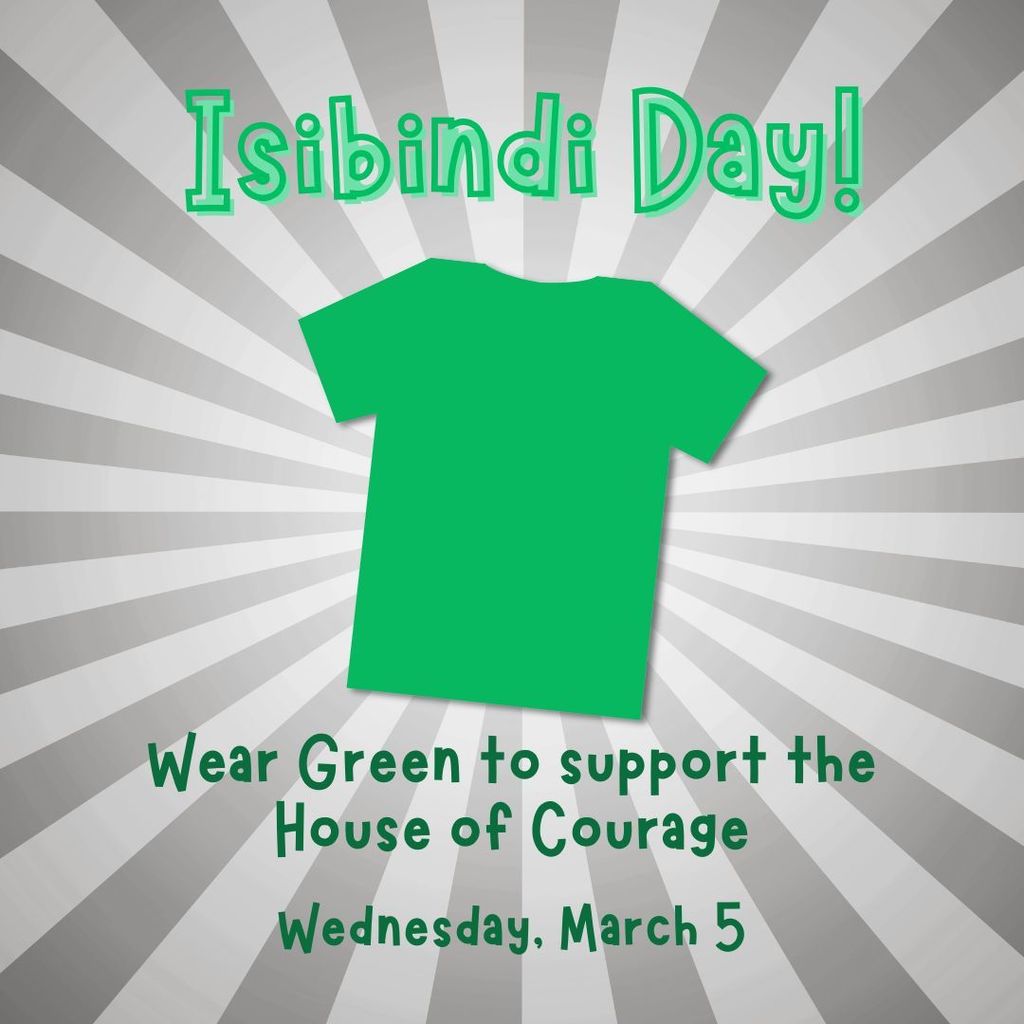 isibindi day wear green to support the house of courage wednesday march 5