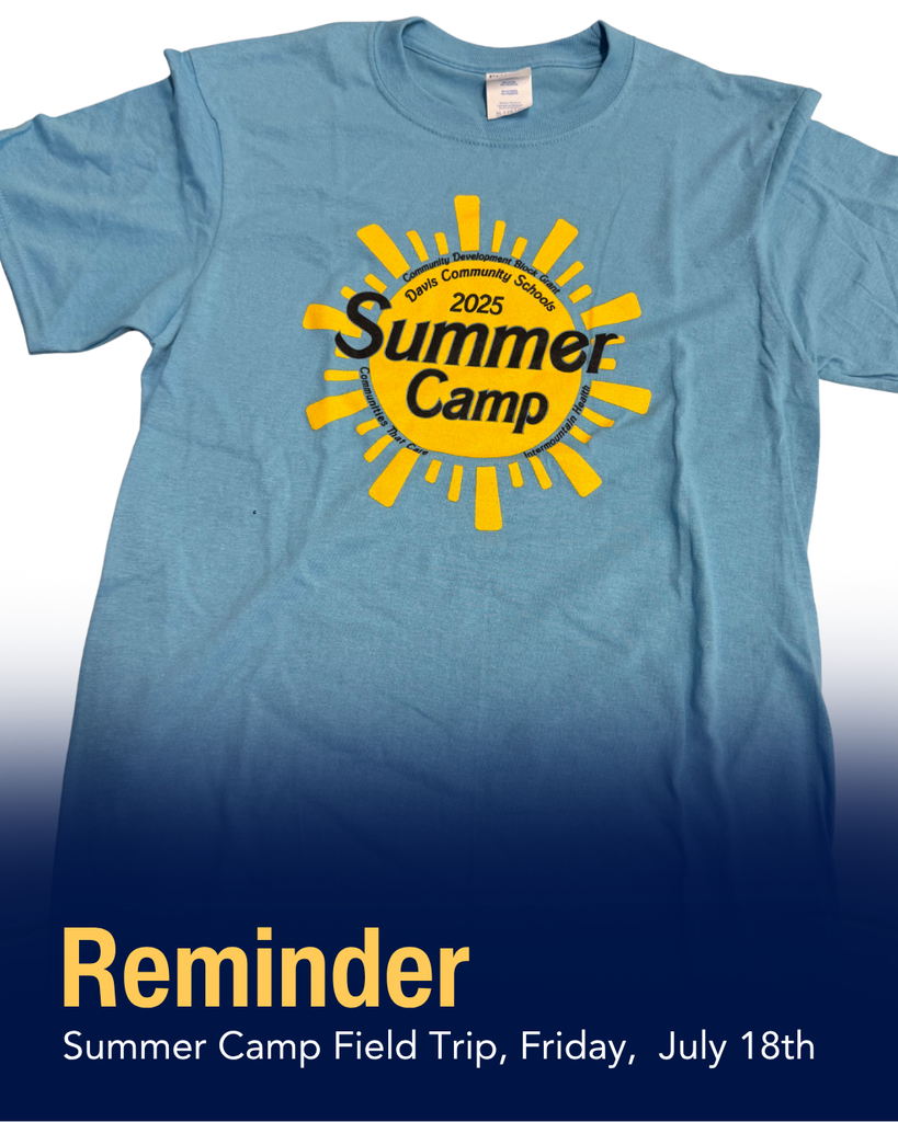 Summer Camp Reminder