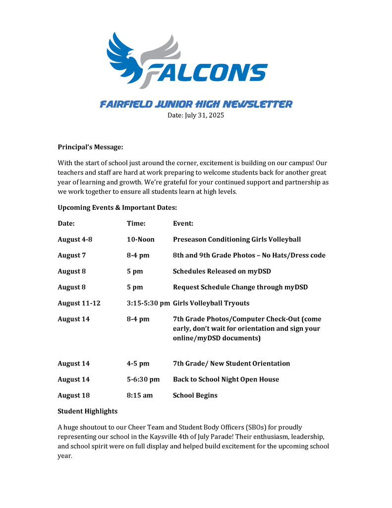 Falcons_Parent_Newsletter_July