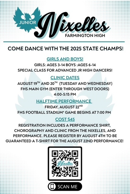 Junior Nixelles Clinic Flyer