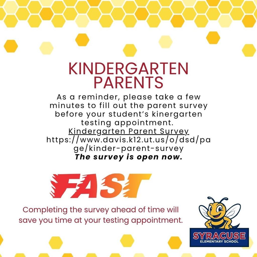 Kindergarten Parent Survey Reminder
