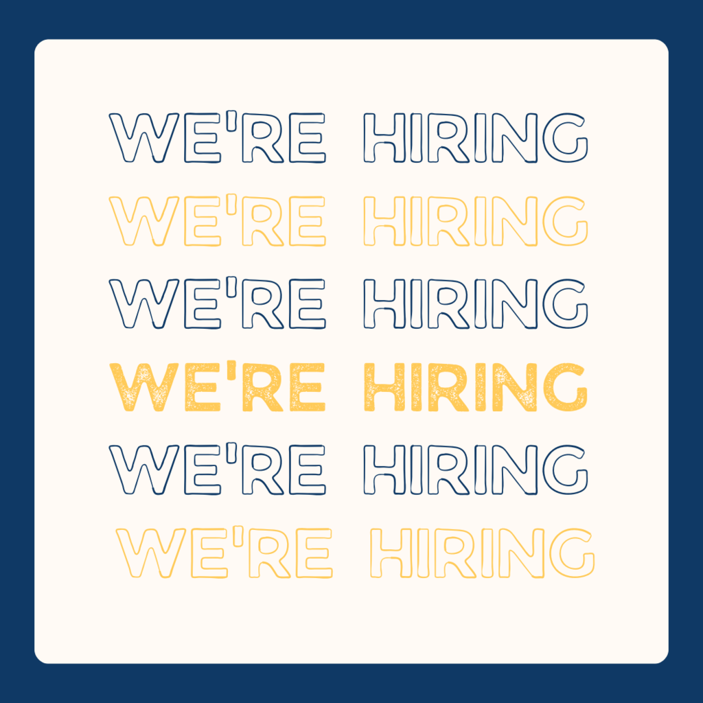 We're Hiring