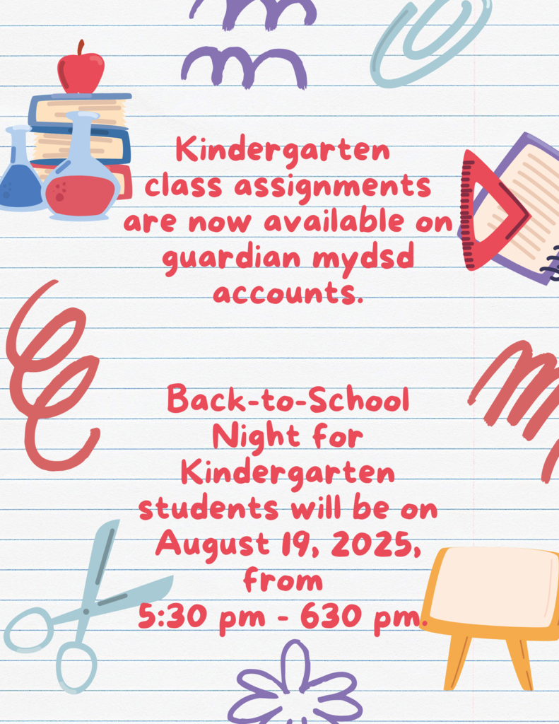 Kindergarten class assignments