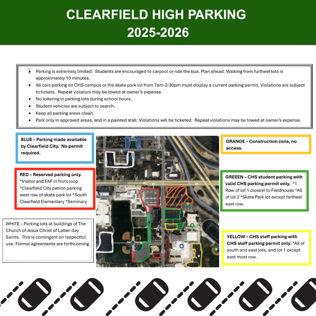 AUTHROIZED PARKING SPOTS FOR 25-26 SCHOOL YEAR