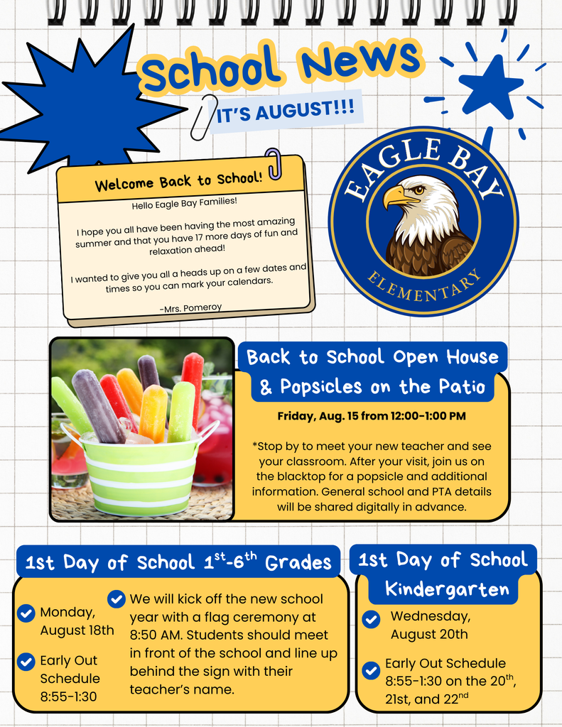 Back to School Open House is Tomorrow!