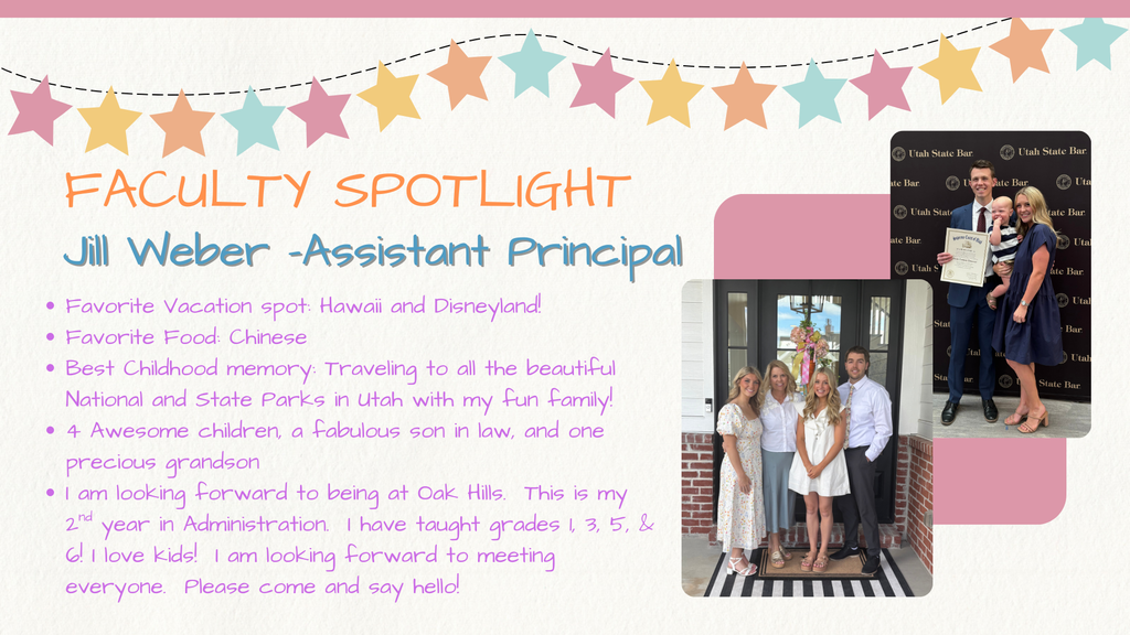 Faculty Spotlight- Jill Weber Assistant Principal