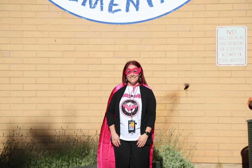 Someone dressed up in a superhero costume.